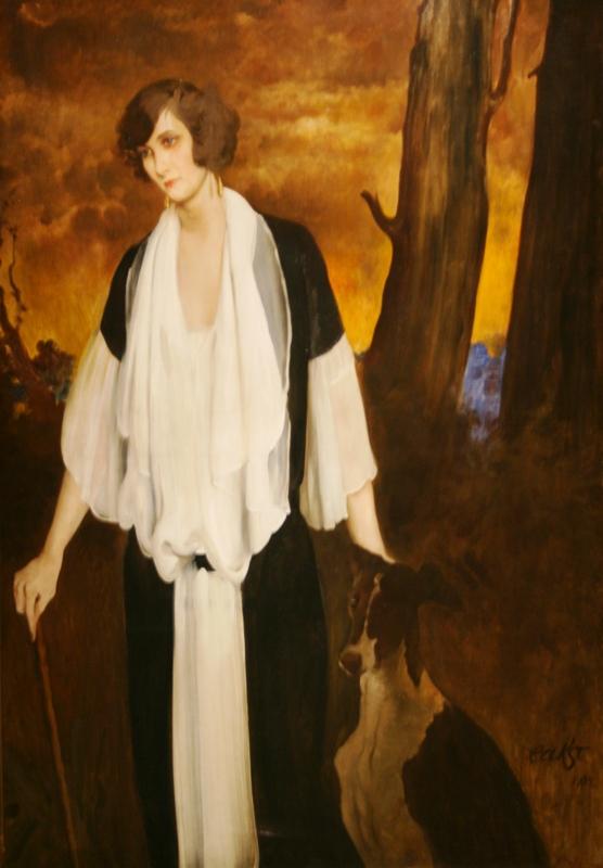 Лев Бакст «Портрет Рэчел Стронг, будущей графини де Буажелен» 1924